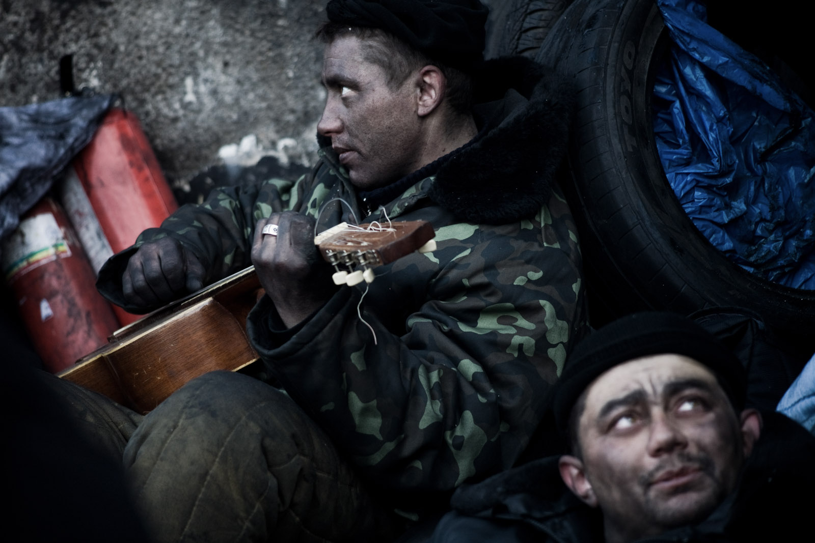 Kiev : vie sur la barricade de la rue Grushevskogo