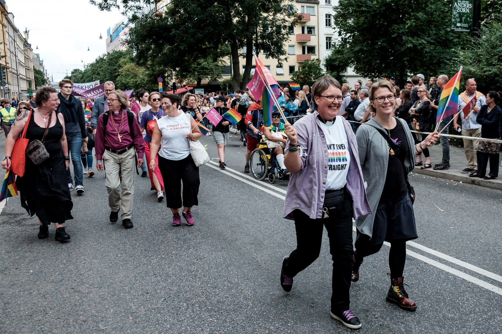 2017 - Gay Pride de Stockholm, avec l'eglise de Suede